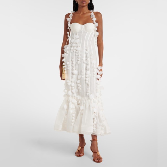 Zimmermann Dresses & Skirts - Zimmerman Dawning Petal Linen-Silk Midi-Dress